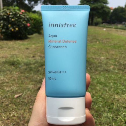 Kem chống nắng chính hãng innisfree Aqua Mineral Defense Suncreen SPF48PA+++ 50ml